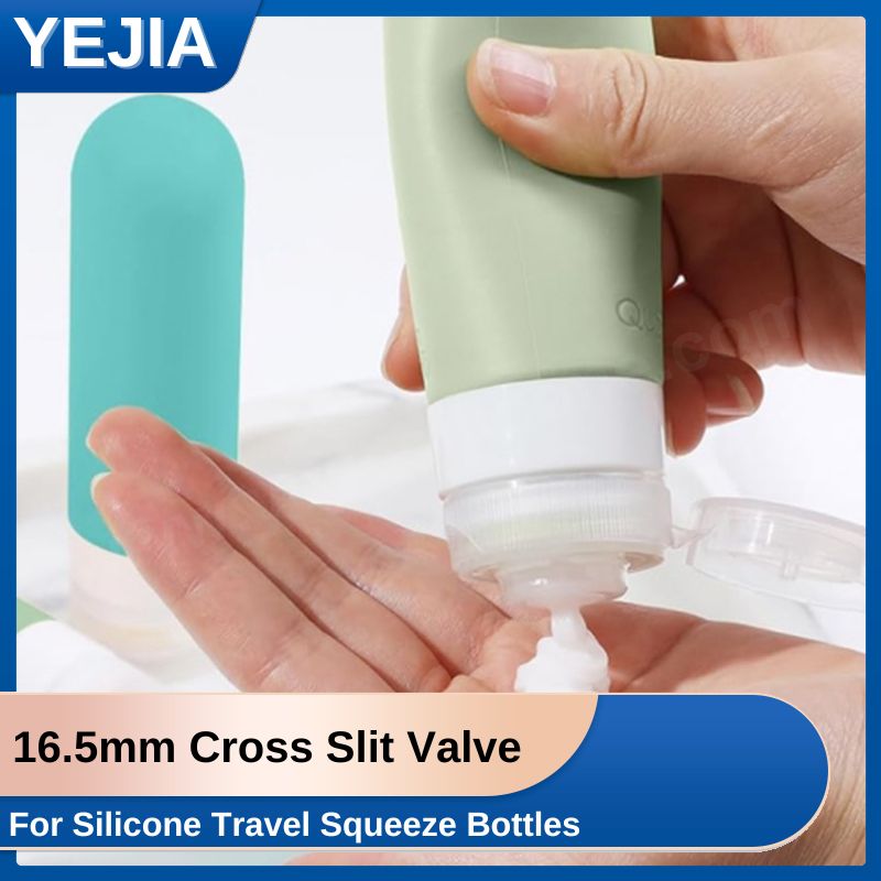 silicone travel bottle valve