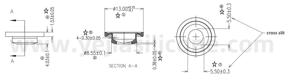 13mm Silicone Cross-Slit Valve for Water Bag