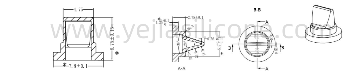 7.8mm One Way Duckbill Valve